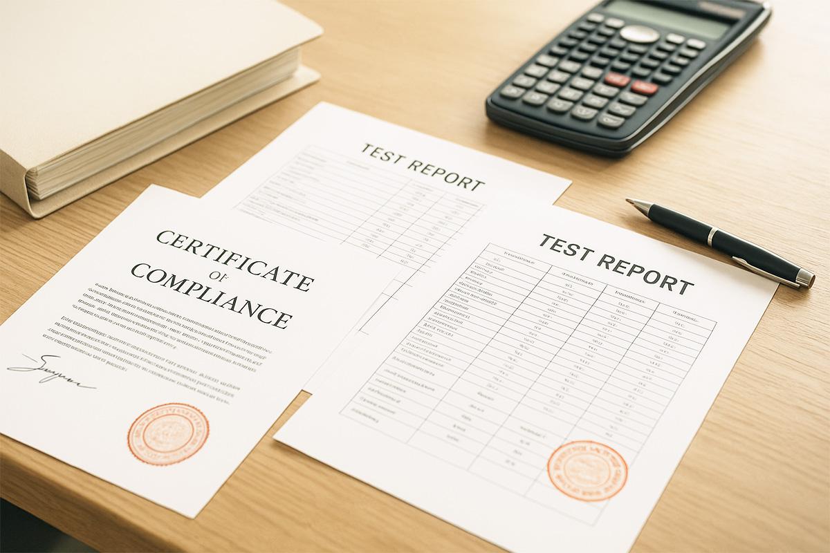 QC Compliance Certificates and Test Reports