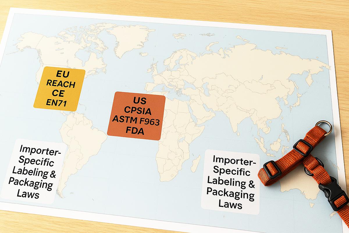 Global Pet Product Compliance Standards Map