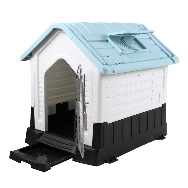 PP dog house with roof window foldable