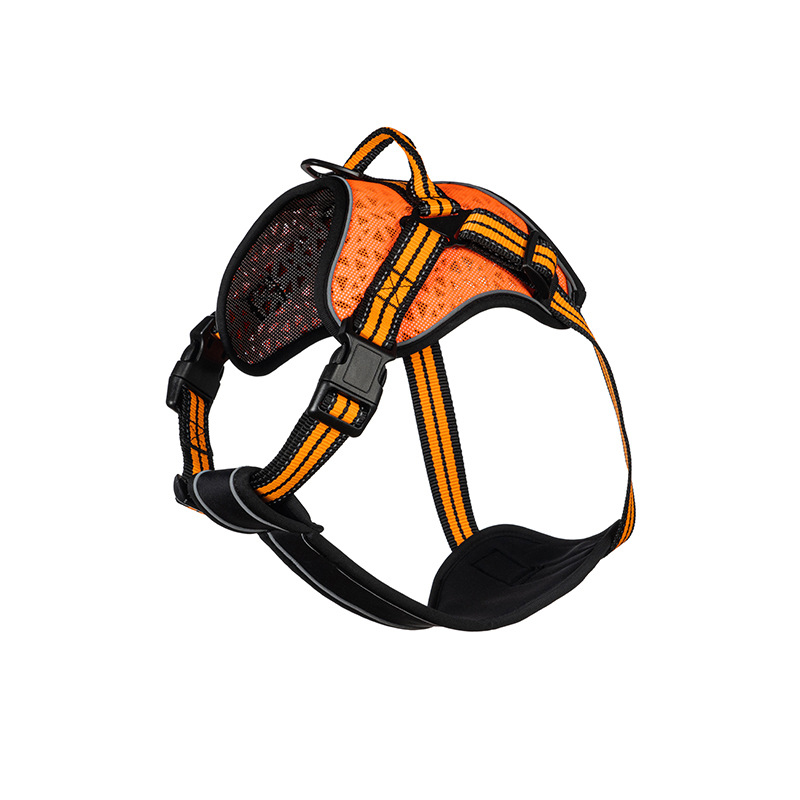 Reflective breathable dog harness