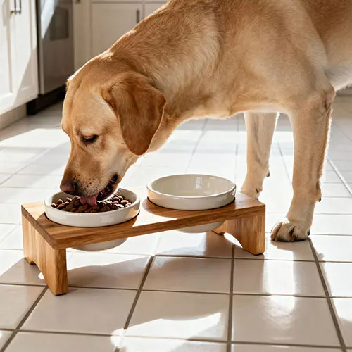 Pet feeding bowls and water dispensers