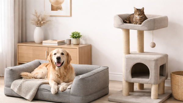 Pet furniture for wholesale: dog beds, cat trees, and market-ready OEM options